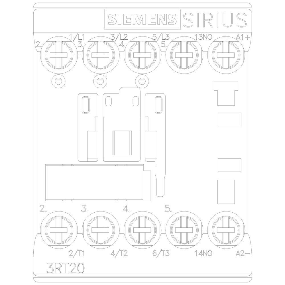 Contactor principal tripolar SIRIUS 3RT2017-1BB41