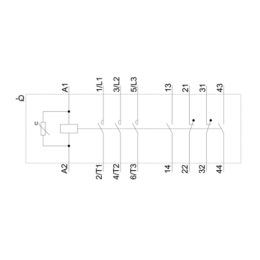 Contactor principal tripolar SIRIUS 3RT1056-6AF36