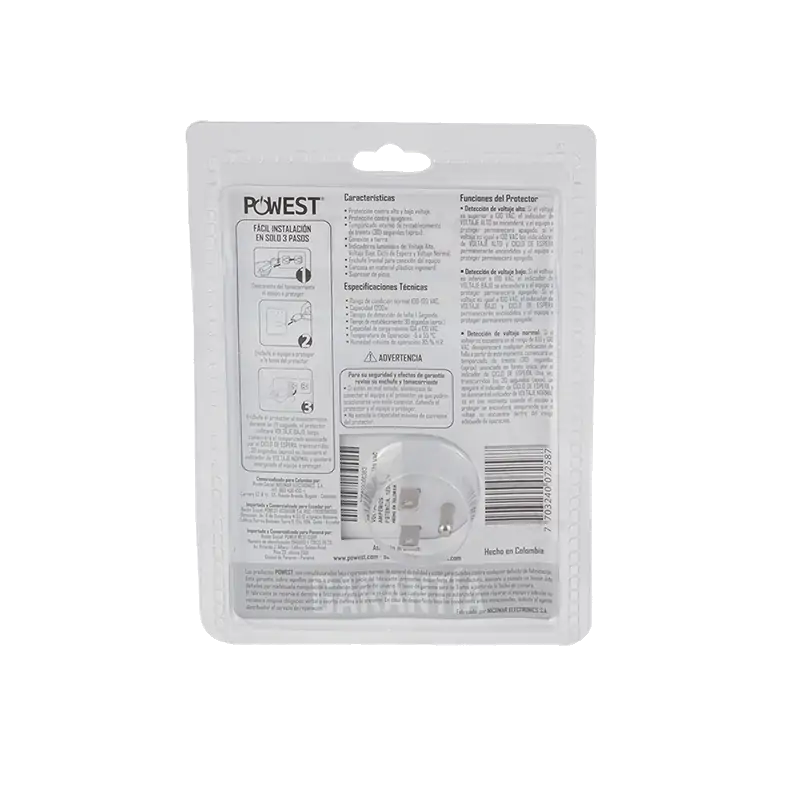 PROTECTOR DE VOLTAJE POWEST LAVOMATIC 120V/10A