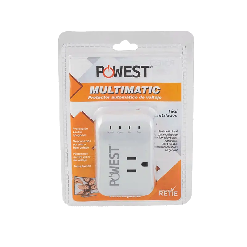 PROTECTOR DE VOLTAJE POWEST MULTIMATIC 120V/10A