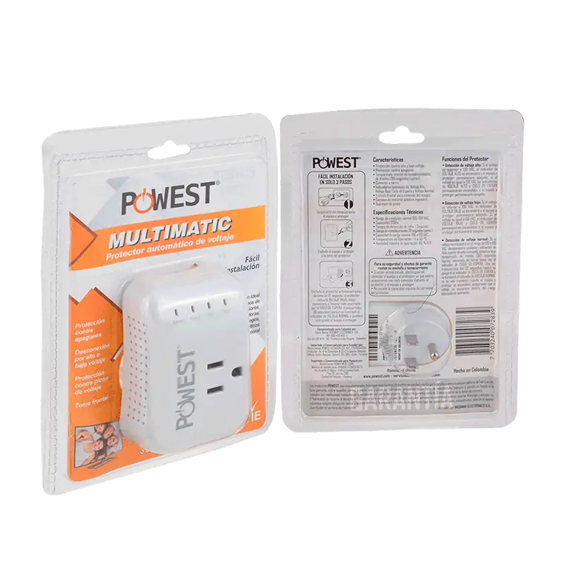 PROTECTOR DE VOLTAJE POWEST MULTIMATIC 120V/10A