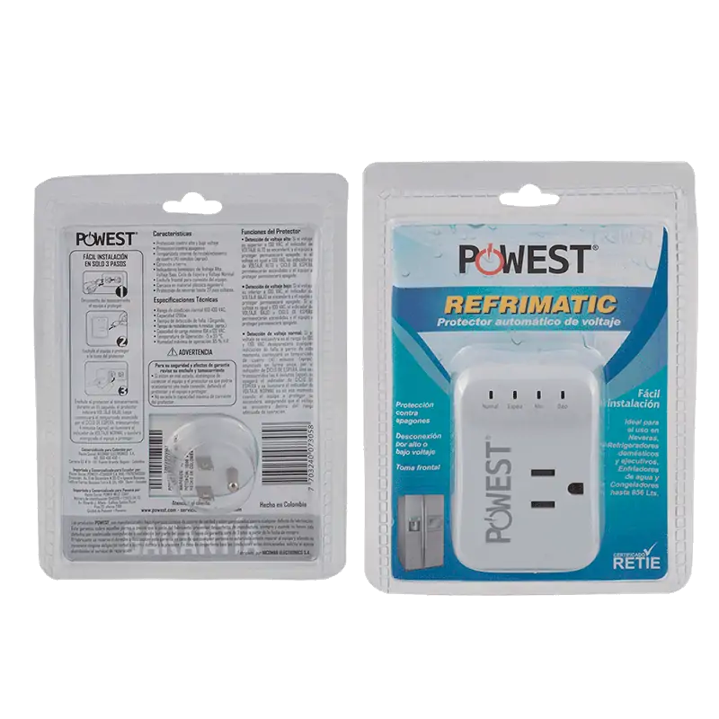 PROTECTOR DE VOLTAJE POWEST REFRIMATIC 120V/10A