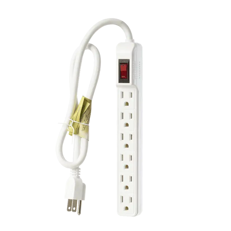SUPRESOR DE PICOS BLANCO DE 6 SALIDAS REF.MULTINET 6TB