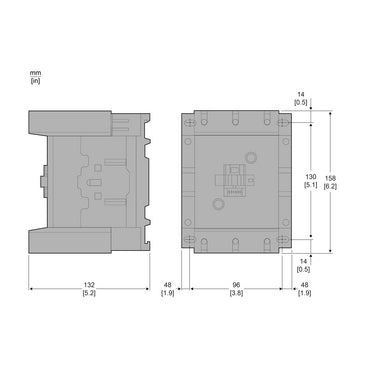 Contactor TeSys D 3P AC-3 440V 400A Bobina 110 VAC REF: LC1D115F7