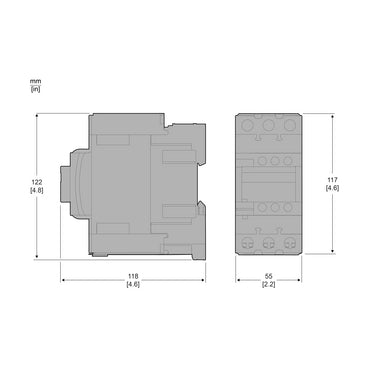 Contactor TeSys D 3P AC-3 440V 65A Bobina 110 VAC LC1D65F7