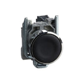 Pulsador negro Ø 22mm, retorno de resorte nivelado, 1 NA REF: XB4BA21 SCHNEIDER