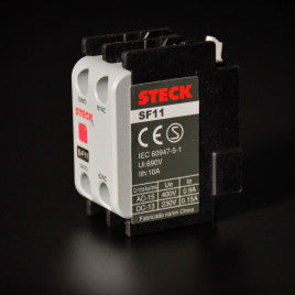 BLOQUE CONTACTO AUXILIAR FRONTAL 1NA+1NC STECK REF: SF11