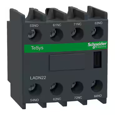 Bloque de Contactos Auxiliar TeSys D 2NA+2NC Terminales de Tornillo REF: LADN22 SCHNEIDER