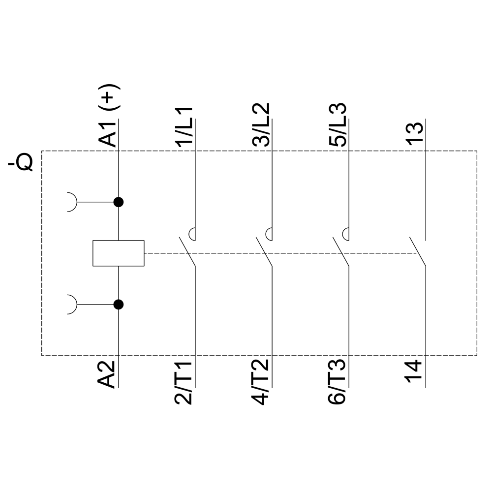 Contactor principal tripolar SIRIUS 3RT2015-1BB41