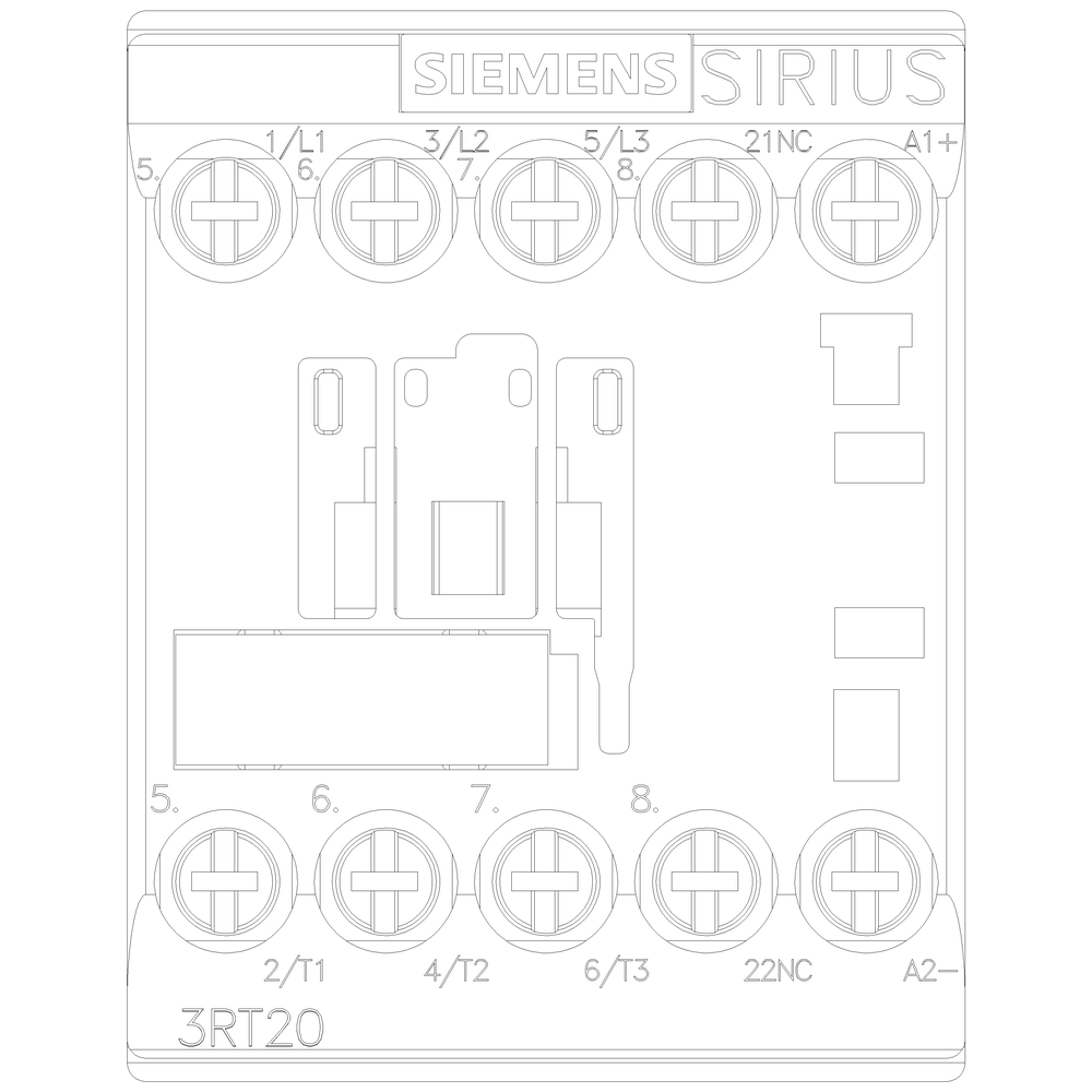 Contactor principal tripolar SIRIUS 3RT2015-1BB42