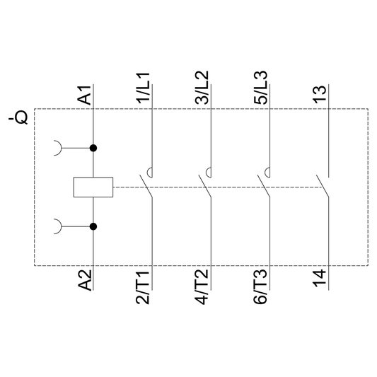 Contactor principal tripolar SIRIUS 3RT2016-1AN21.