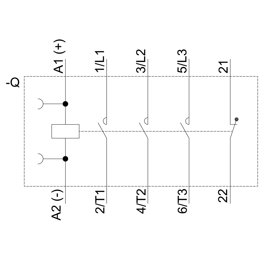 Contactor principal tripolar SIRIUS 3RT2017-1BB42