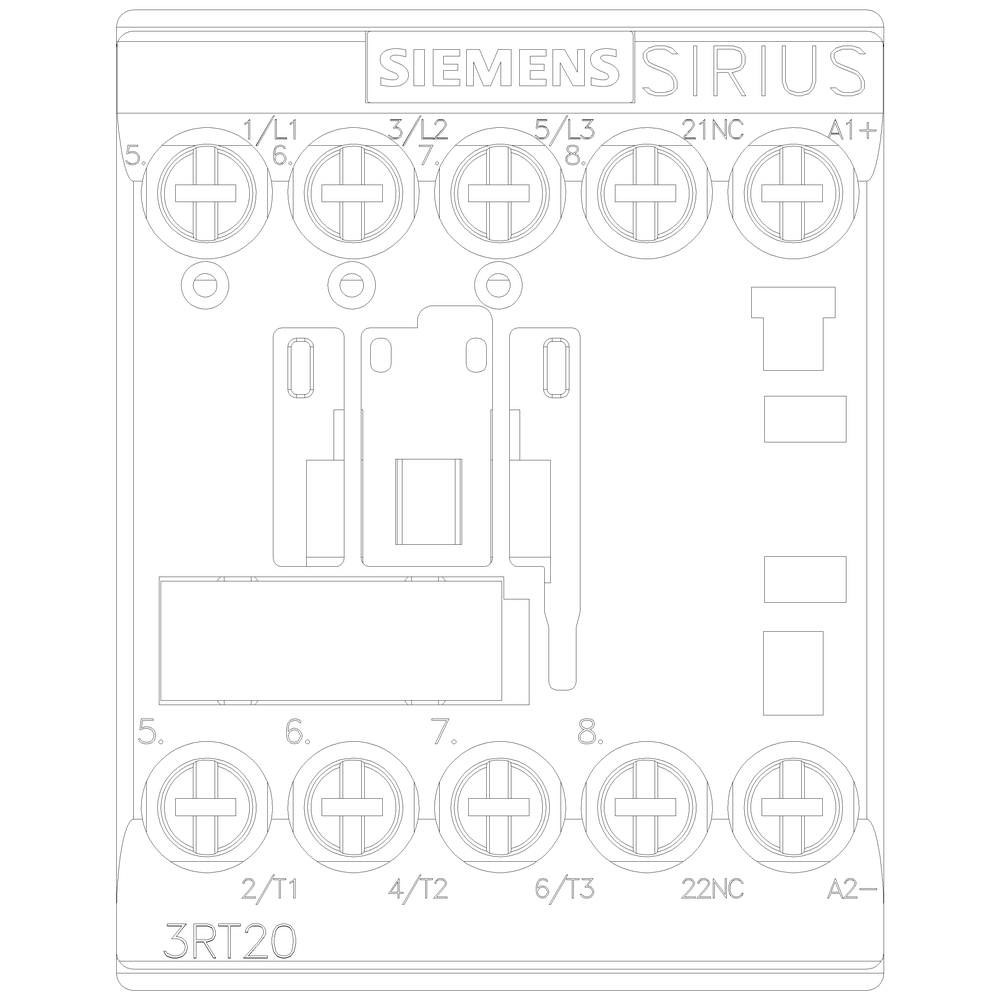 Contactor principal tripolar SIRIUS 3RT2018-1BB42