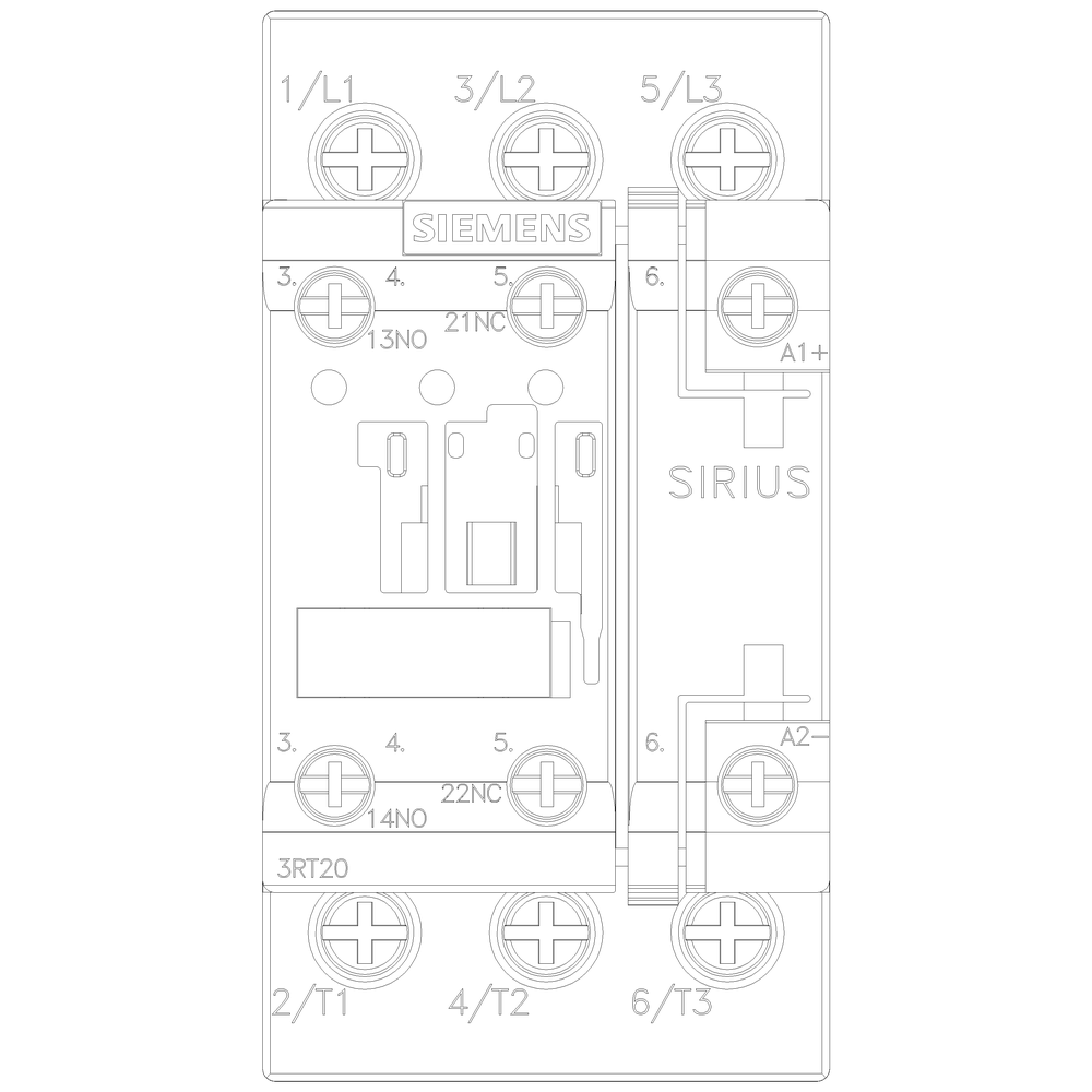 Contactor principal tripolar SIRIUS 3RT2028-1BB40