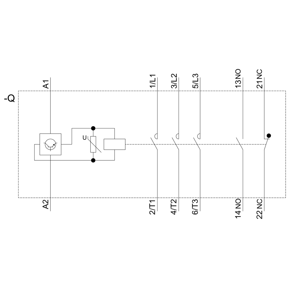 Contactor principal tripolar SIRIUS 3RT2036-1NB30