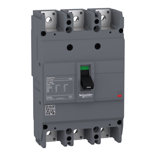 BREAKER EASYPACT INDUSTRIAL 200A 50KA 220V SCHNEIDER REF: EZC250N3200