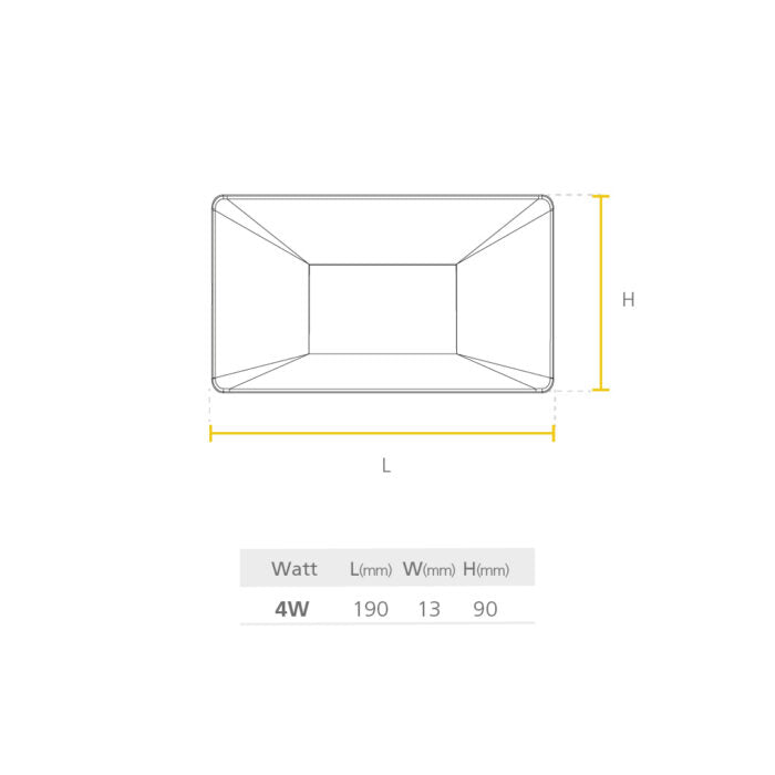 APLIQUE DE PARED LED DECO STEP 4W WW MV 3000K REF: P29954-19