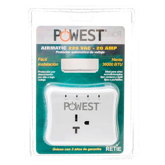 PROTECTOR DE VOLTAJE POWEST AIRMATIC 220V/20A