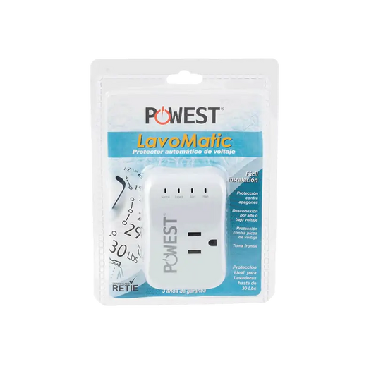 PROTECTOR DE VOLTAJE POWEST LAVOMATIC 120V/10A