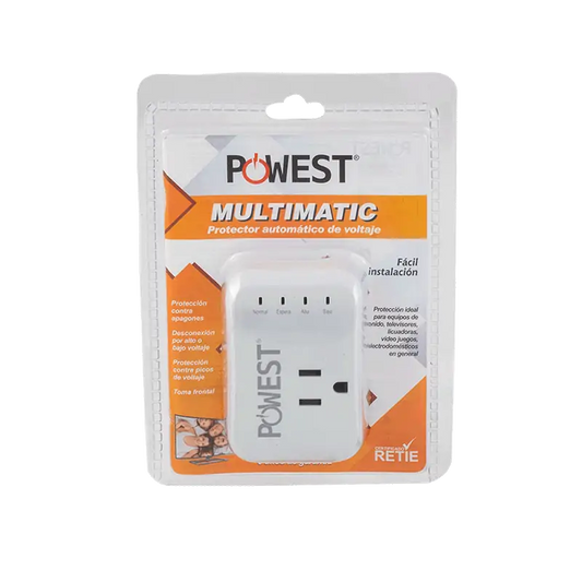 PROTECTOR DE VOLTAJE POWEST MULTIMATIC 120V/10A
