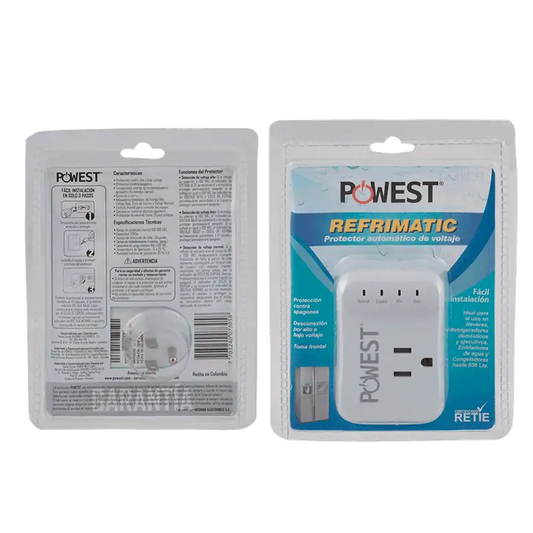 PROTECTOR DE VOLTAJE POWEST REFRIMATIC 120V/10A