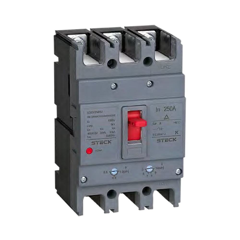 INTERRUPTOR EN CAJA MOLDEADA O BREAKER ASGARD INDUSTRIAL 320-400A 50KA 400VAC FR400 STECK REF:SD400TM400