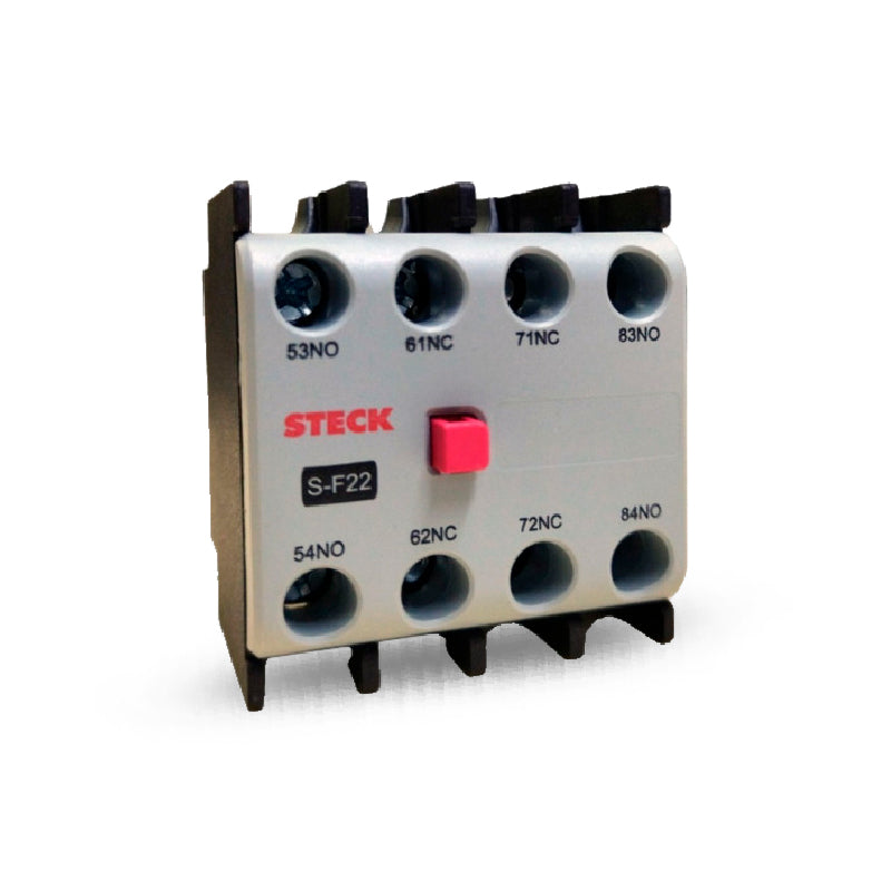 BLOQUE CONTACTO AUXILIAR FRONTAL 2NA+2NC STECK REF: SF22