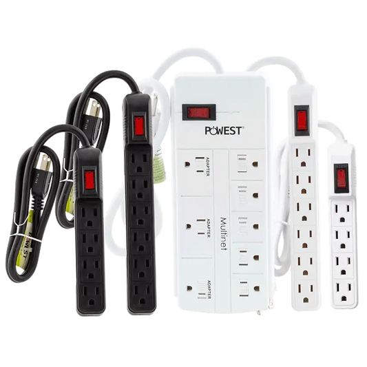SUPRESOR DE PICOS BLANCO DE 6 SALIDAS REF.MULTINET 6TB