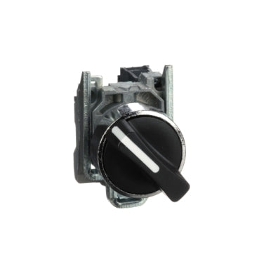 Interruptor selector negro Ø 22mm, 2 posiciones, 1 NA REF: XB4BD21 SCHNEIDER