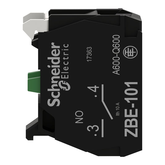 Bloque de contacto para botón de control, ZBE, Ø 22mm, 1 NA