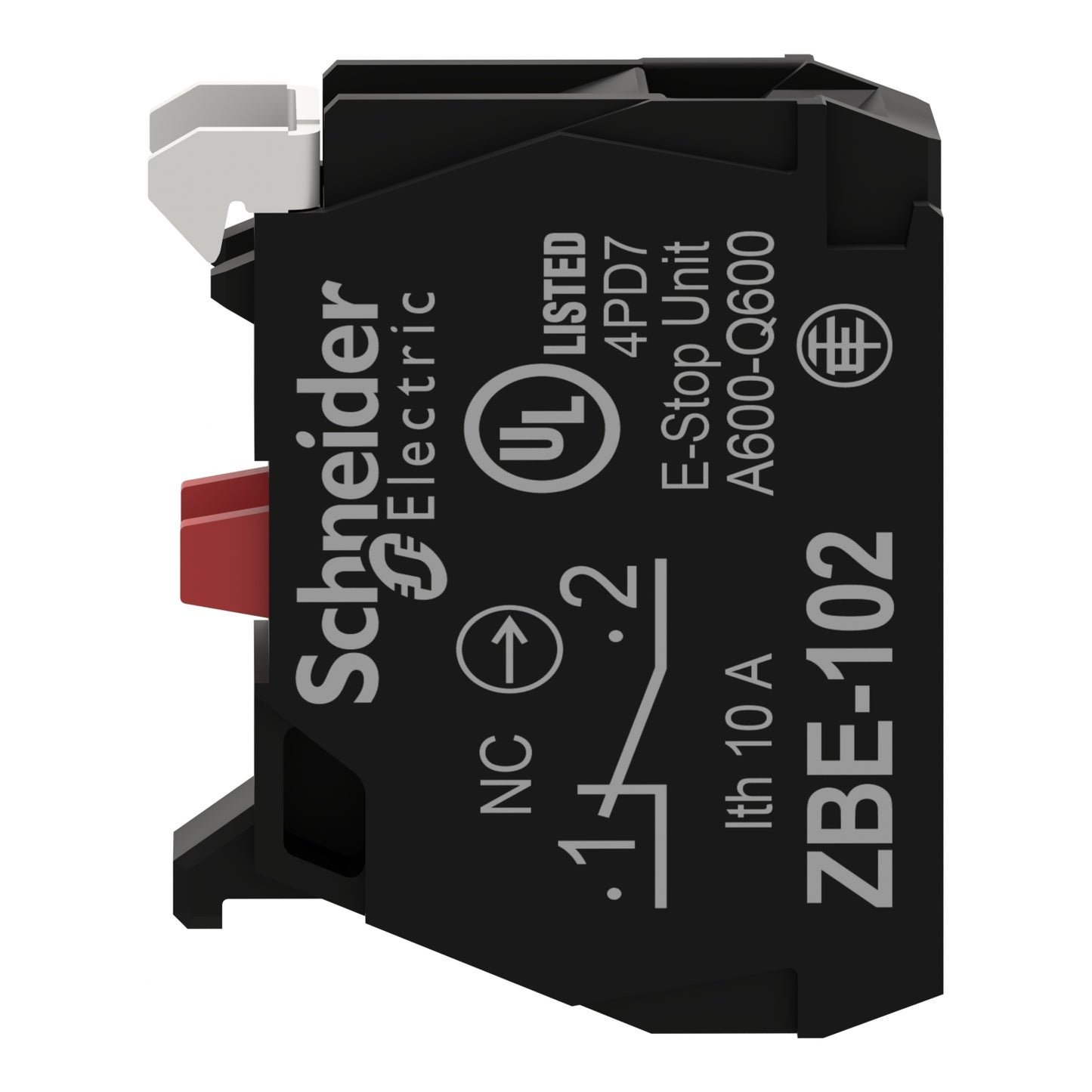 Bloque de contacto para botón de control, ZBE, Ø 22mm, 1 NC