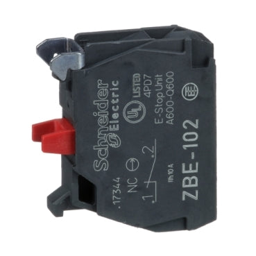 Bloque de contacto para botón de control, ZBE, Ø 22mm, 1 NC