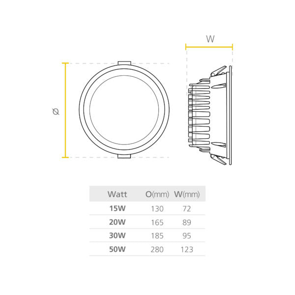 LUMINARIA LED BALA 50W NW UNV JUPITER 4000K REF: P29817-36