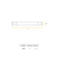 LED TUBE 18W T8 DL 100-277V 6500K EN POLICARBONATO REF: P25125-3
